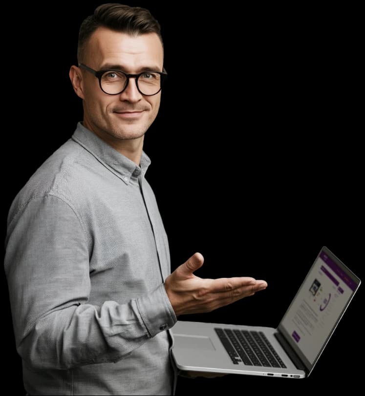 Konsultant WeNet proponujący bezpłatny audyt SEO strony