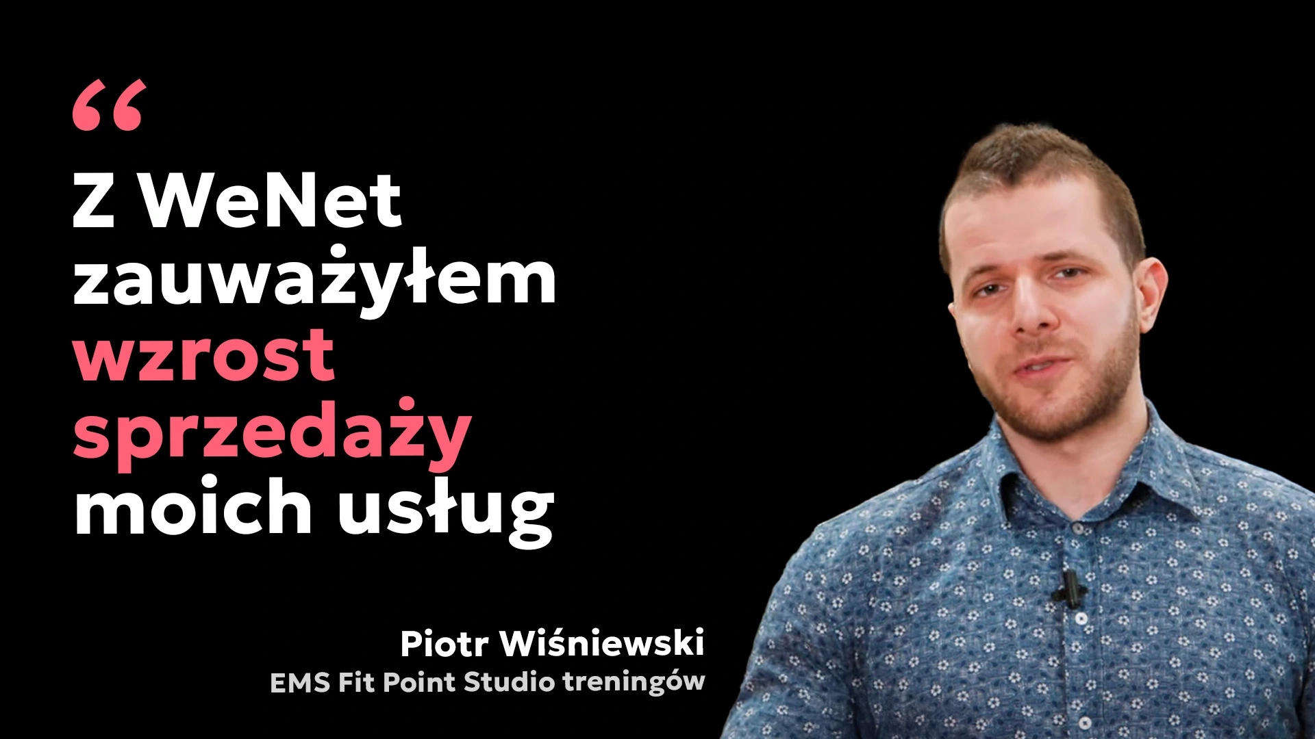 Z weNet zauważyłem wzrost sprzedaży moich usług