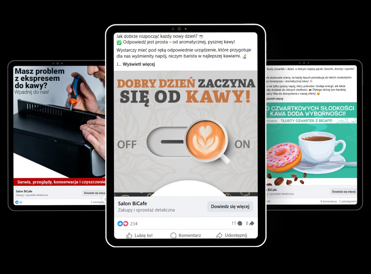 Salon BiCafe - strona Facebook