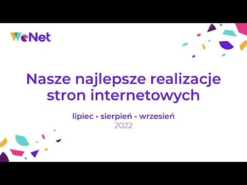 Najlepsze realizacje stron internetowych lipiec-wrzesień 2022 