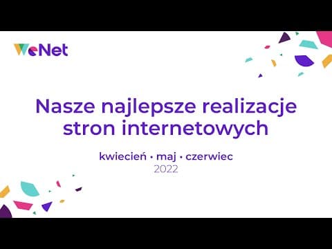 Najlepsze realizacje stron internetowych w kwiecień-czerwiec 2022 