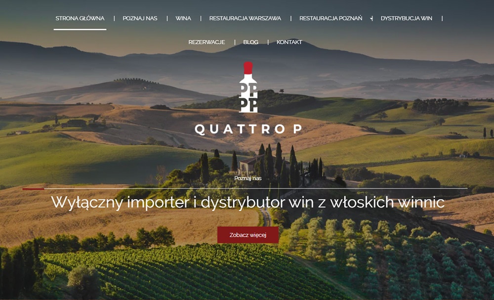 Importer i dystrybutor win włoskich – Quattro P w Warszawie