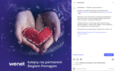 post wenet na instagramie